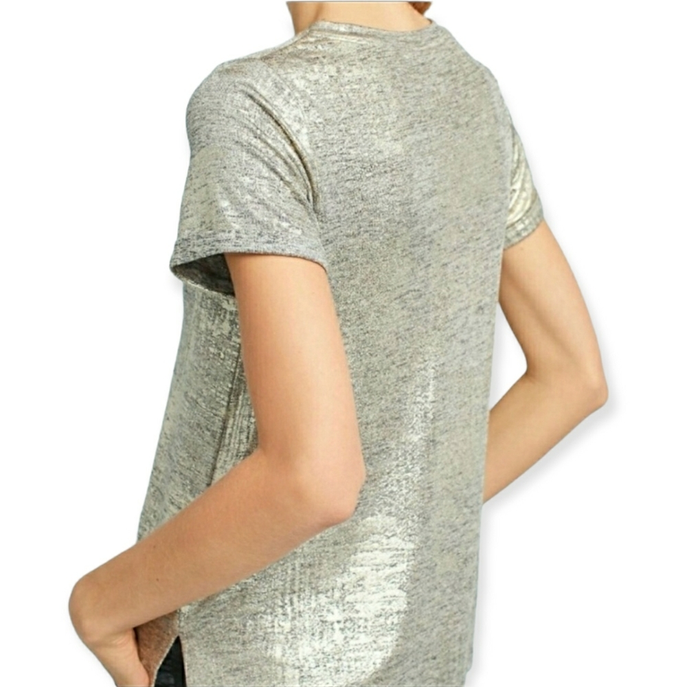 Anthropologie Akemi + Kin Gold Shimmer Top Small - Picture 11 of 11